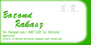 botond rakasz business card